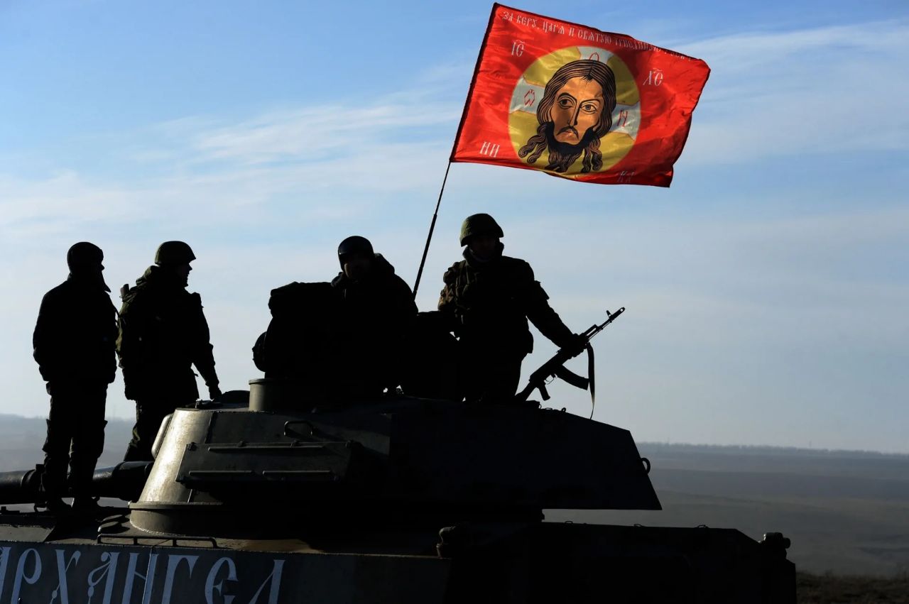 Флаг ополченцев Донбасса