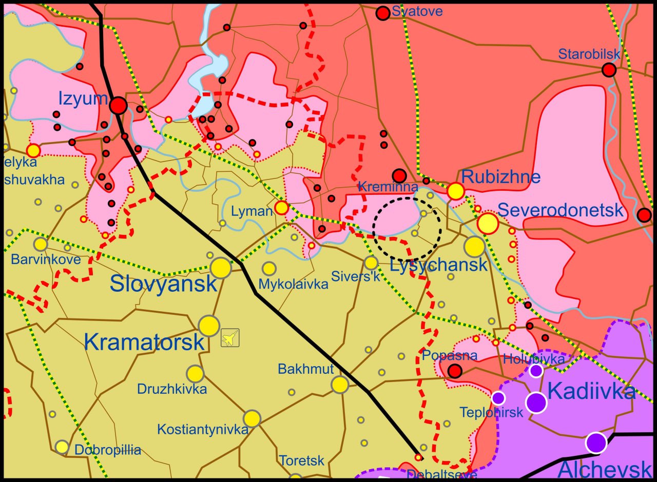 Карта попасная луганская область