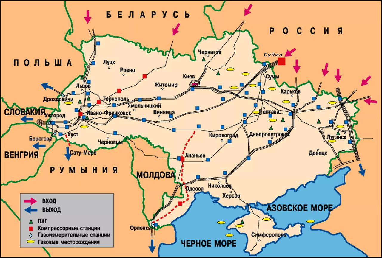 Нефтепроводы украины карта