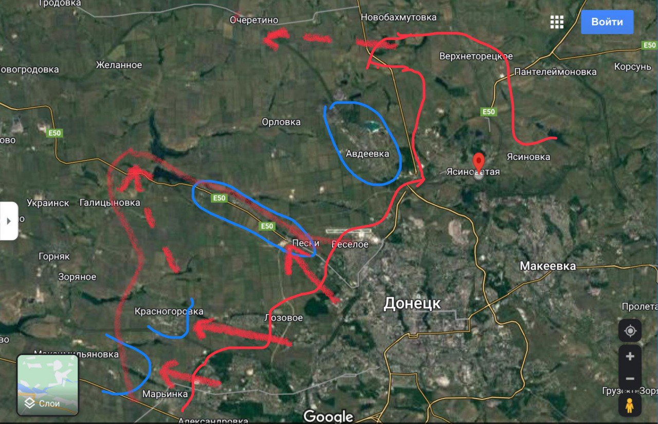 Марьинка карта боев