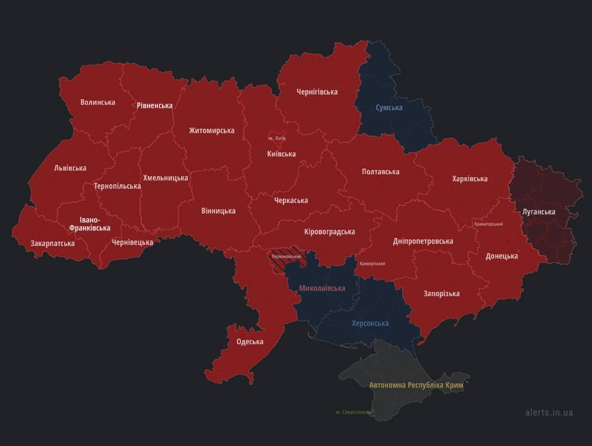 Карта тревоги в россии