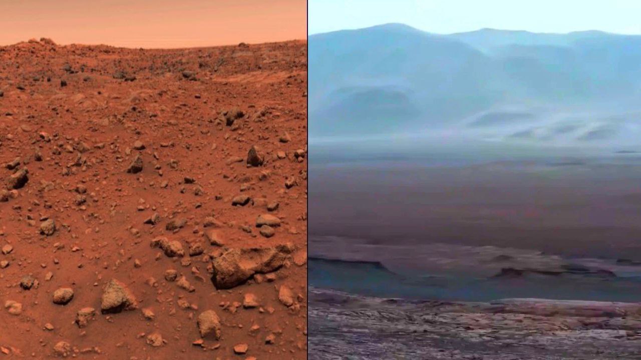 На марсе нет атмосферы. Атмосфера Марса Олимп. Марс на небе фото. Голубое небо на Марсе. Марс раньше поверхность.