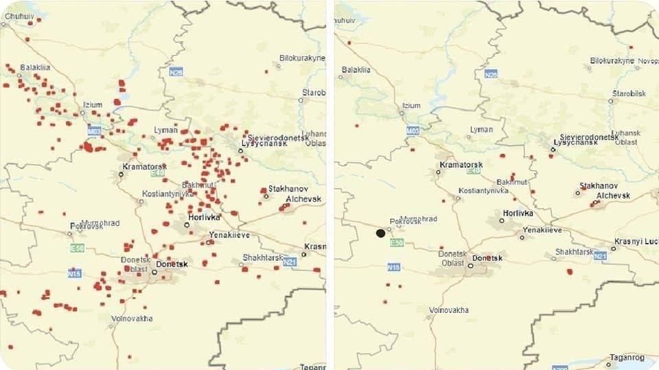 Карта огня на украине