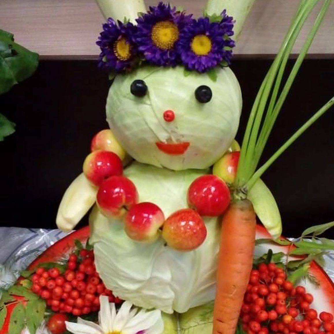 Человек-картошка, Дынный заяц, СвёклоСлон... Поделки из овощей и фруктов