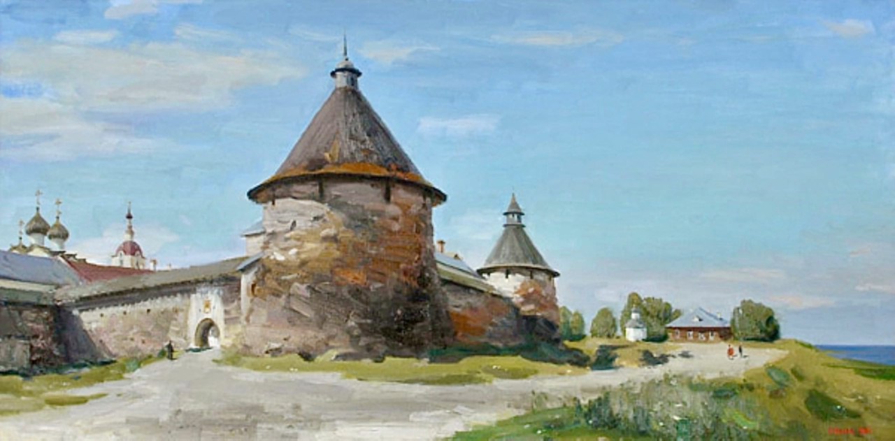 Соловецкий монастырь картина